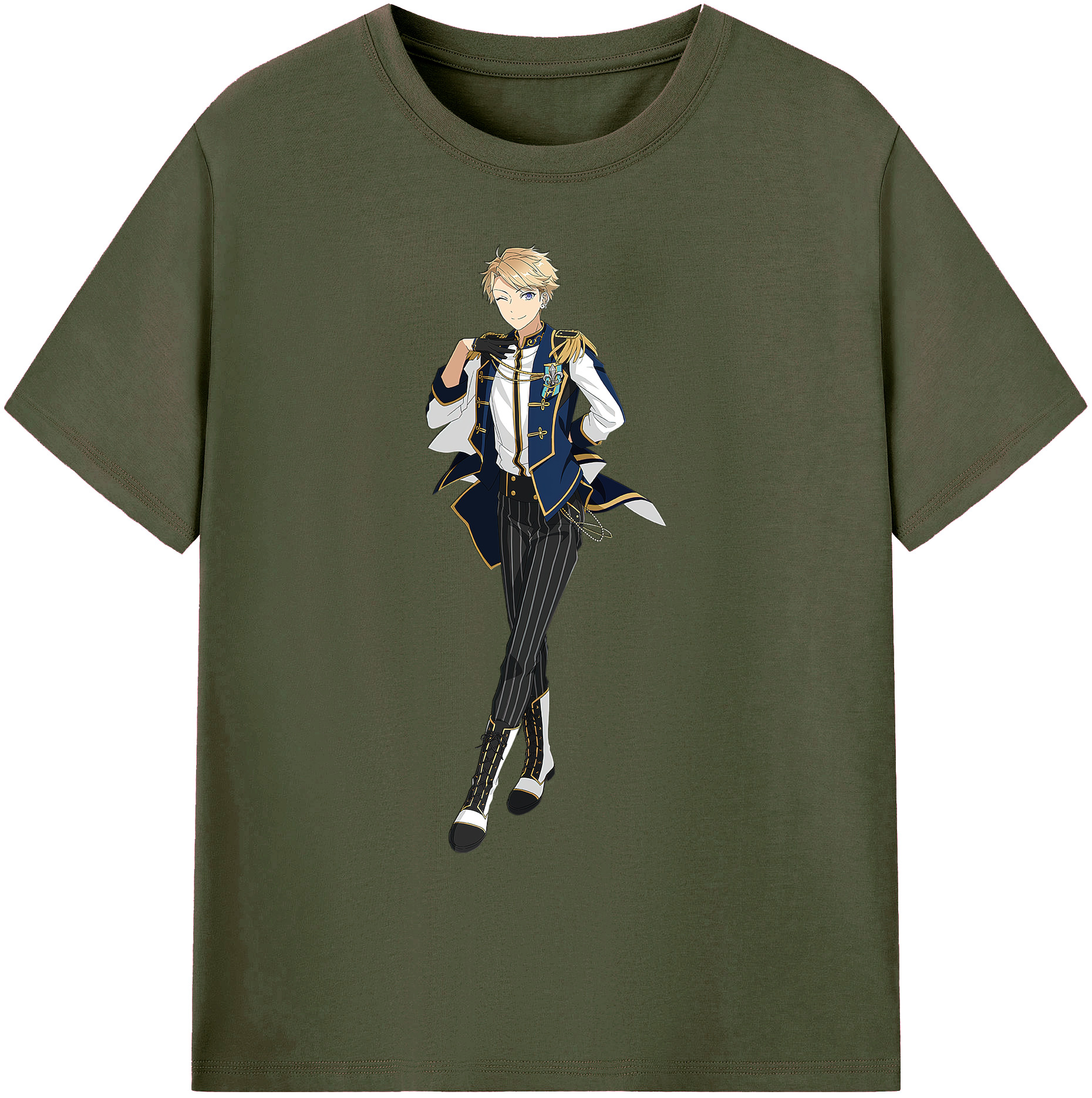 （画像用） あんさんぶるスターズ! Ensemble Stars 綿100％ メンズ半袖Tシャツ｜肌触りやわらか＆通気性
